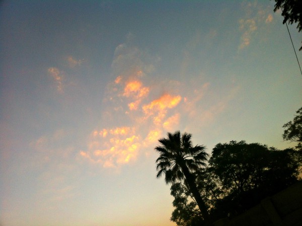 We saw the first namibia clouds yesterday at dusk. Beautiful.