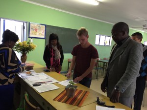 Some final paperwork between the school and the ministry