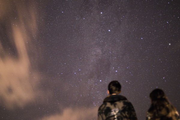 "Do you think our ancestors are looking down at us from the stars?" "Hmm.. I always thought they were just giant burning balls of gas millons of miles away..."