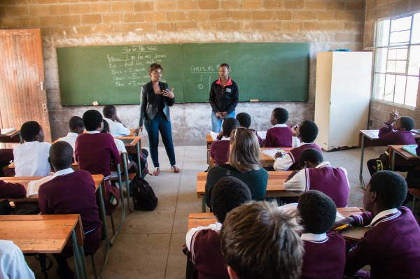 Two Star for Life coaches having a classroom session on Dreams